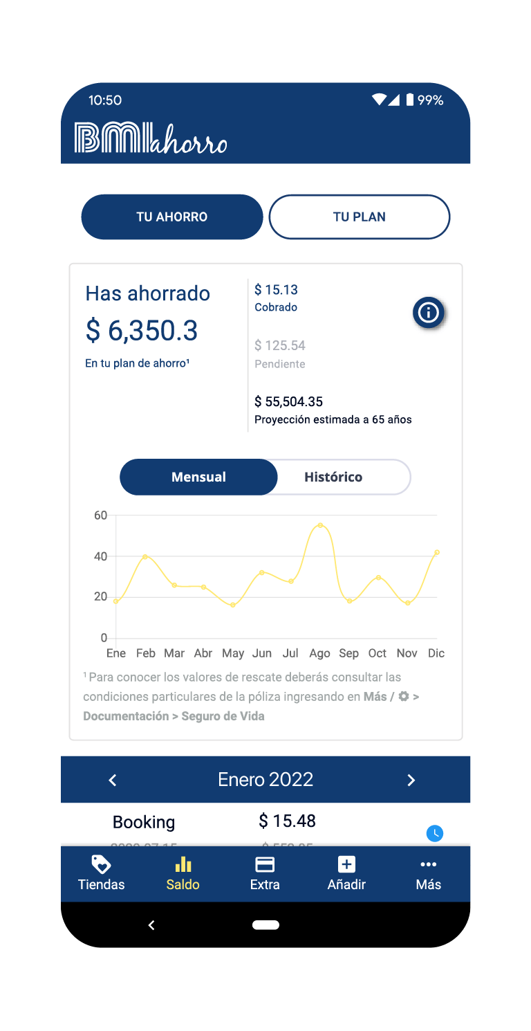 pantalla home bmi ahorro