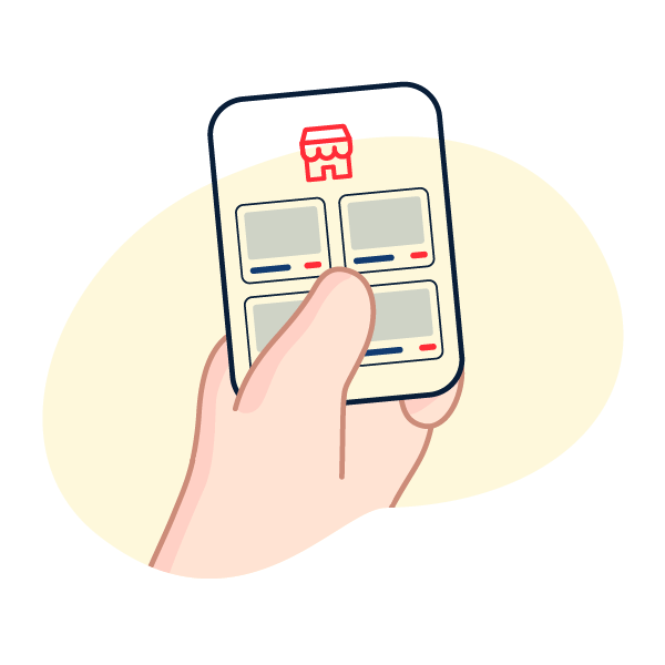teléfono con página web de comercio asociado cashback